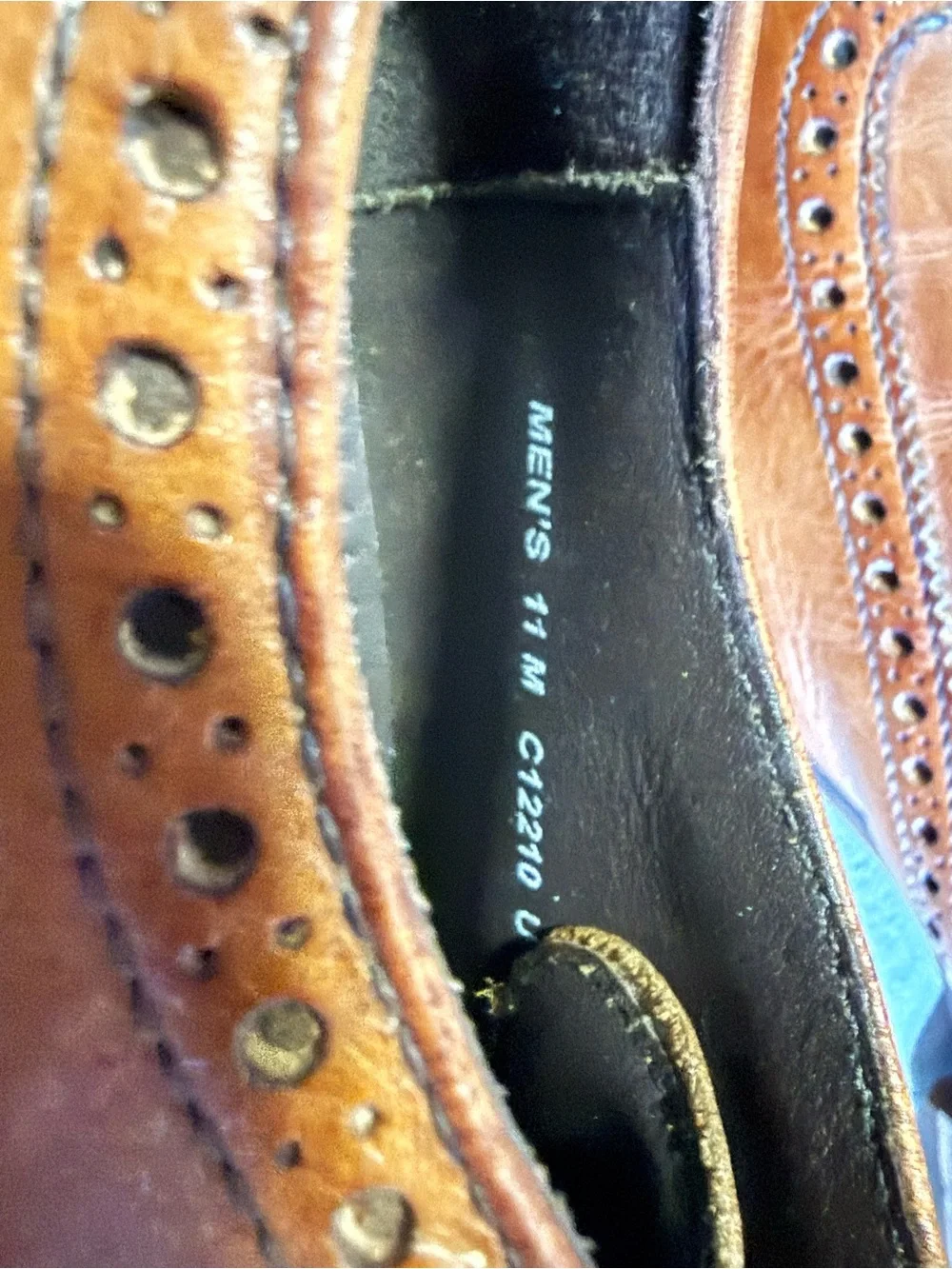 Cole Haan men’s brown wingtip dress shoes sz11
